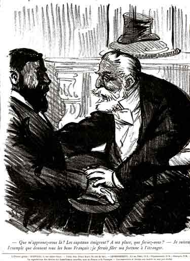 deux messieurs en conversation: dessin  de steinlen