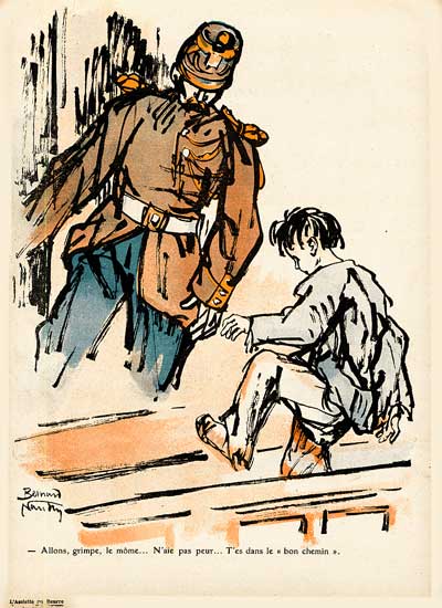 gendarme et jeune dlinquant devant un tribunal