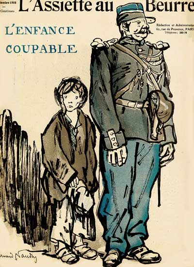 gendarme et jeune delinquant