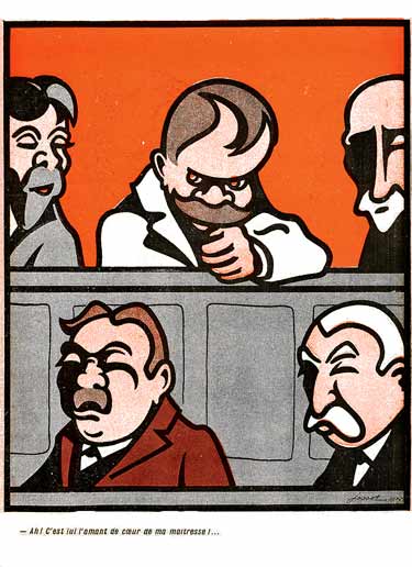 portrait de cinq jurés.
