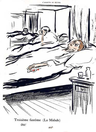Jeune femme sur un lit d'hopital .